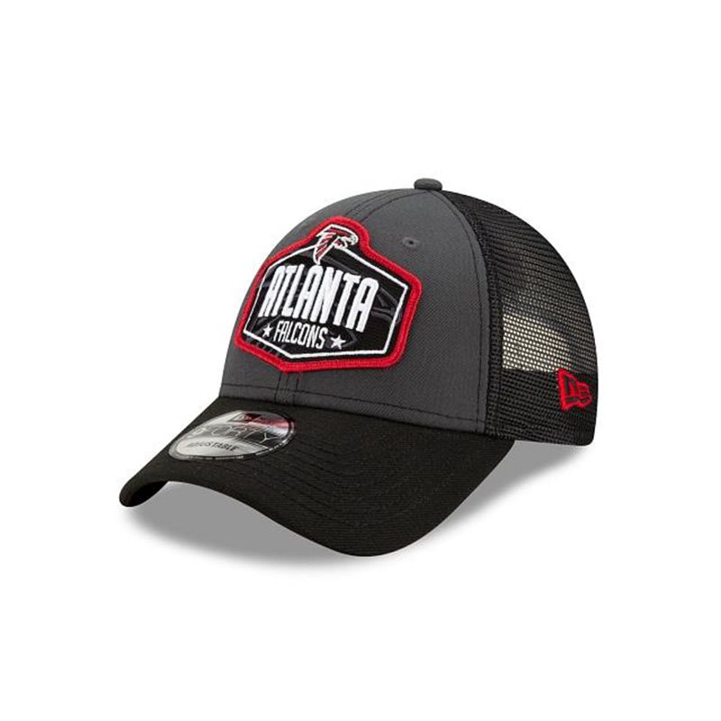 NFL Atlanta Falcons Draft 9Forty Adjustable (ULP1104) - Grey New Era Caps